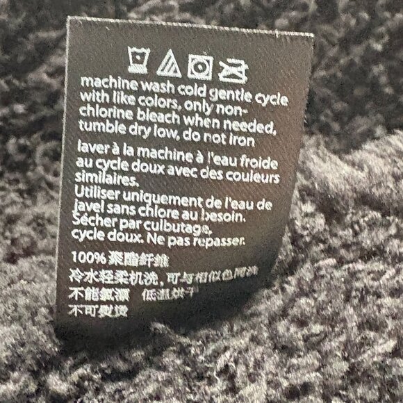 Barefoot Dreams CozyChic Boardwalk Cardigan Size L Black Fringe Open Front Knit - Picture 7 of 10